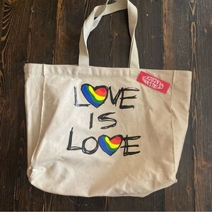 Petals and Peacocks Love is Love Tote Bag.